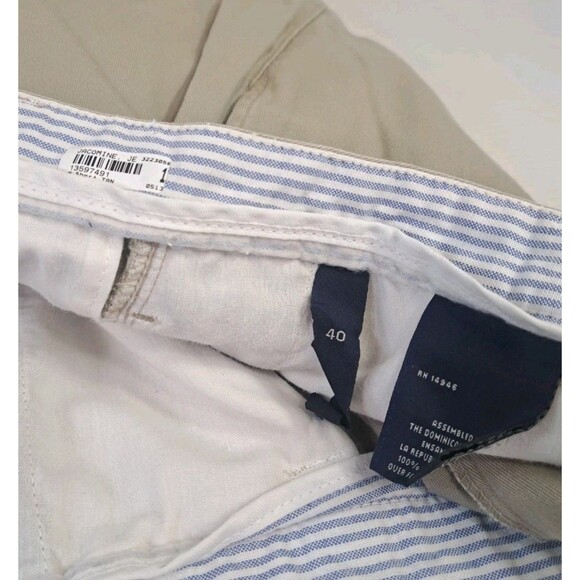 Ivy Crew Men’s Shorts Lot (2) Size 40 Tan Khaki Casual Chino Flat Front Bundle - Picture 6 of 6